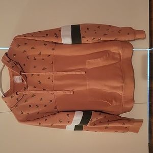 Super cute pink cacti hoodie- No Boundries- size XL (15-17)